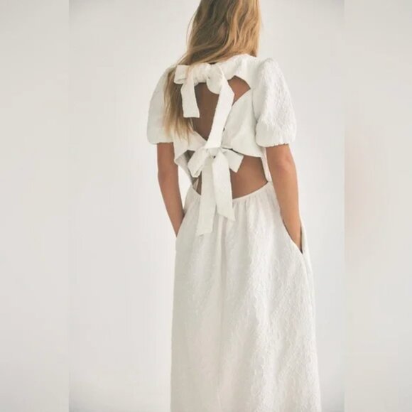 Zara Jacquard Midi Dress XS - Picture 4 of 8